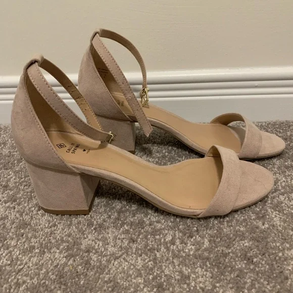 Call It Spring Shoes Call It Spring 65 Nude Block Heels Brand